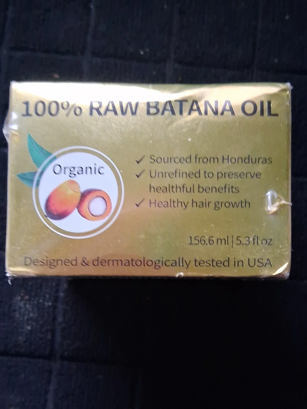 100% Raw Batana Oil Organic Body & Hair Oil - Gold